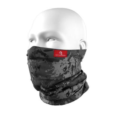 Imagem de Bandana Máscara Pesca Camuflado Cinza Buff Tubneck Matadeira