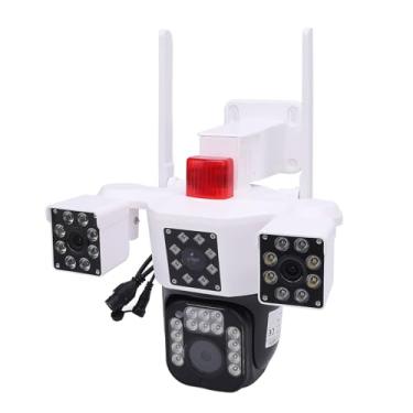 Imagem de Câmera de Segurança, Lente Tripla de Câmera de Segurança HD Sem Fio APP HD para Casa (Plugue dos EUA)