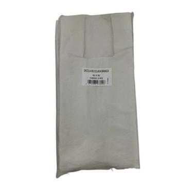 Imagem de Sacola Reciclada 40x50 Branca Fardo 3kg - Altoplast