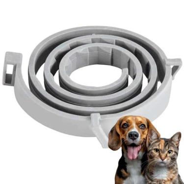 Imagem de Coleira Anti Pulga Cao Cachorro Kit 3Uni Gato Pet Canino Felino Proteç
