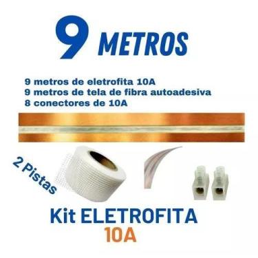 Imagem de Kit Eletrofita 2 Vias 10a 9 Metros + 8 Conectores
