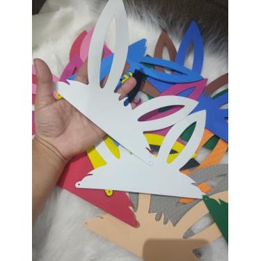 Imagem de Máscara EVA páscoa coelho 50 Unidades festas aniversário - Mavin 