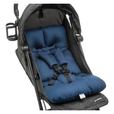 Imagem de Almofada Para Carrinho de Bebê Universal - AZUL ESCURO - CLICK TUDO