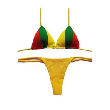 Imagem de Coleção reggae conjunto de biquíni cortininha com bojo - RAYS MODAS, A