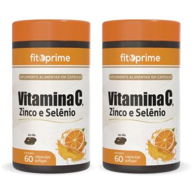 Imagem de Kit 2 Vitamina C Zinco e Selênio 1000mg 60 cápsulas Fitoprime