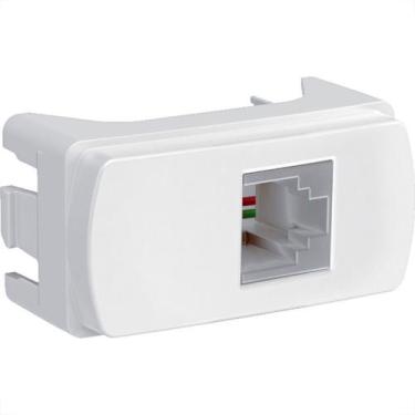 Imagem de Modulo Schneider Miluz Tomada Rj-11 Branco - S3B74900, Branco