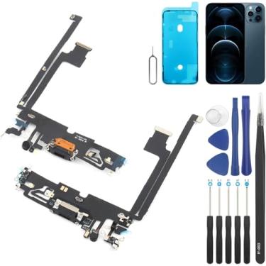 Imagem de FKBAightccy Conector Dock para iPhone 12 Pro Max Substituição de Porta de Carregamento para iPhone 12 Pro Max Placa de Carregador USB Peças de Cabo Flexível