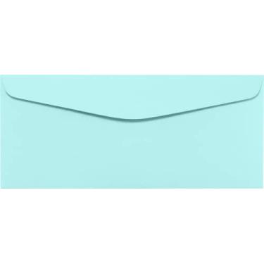 Imagem de LUXPaper Envelopes comerciais com aba #10 | 11,5 cm x 24,5 cm | Azul marinho | Texto de 36 kg | 50 Qtd
