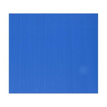 Imagem de Rebower Folhas de papelão ondulado, inserções de papelão ondulado [para projetos de artesanato e bricolage] - 50 x 68 cm/azul claro