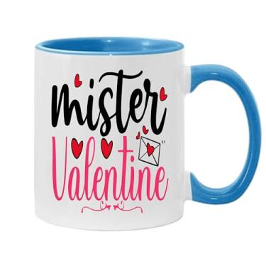 Imagem de SpreadPassion Caneca de café Mister Valentine, presente para namorado e namorada, ideia de presente de dia dos namorados, presente para marido e esposa, ideia de presente de aniversário do dia dos