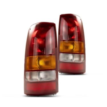 Imagem de Para Chevy Silverado 1500 luz traseira 1999 00 01 2002 par motorista e passageiro CAPA GM2800186, GM2801186C | 19169017, 19169018