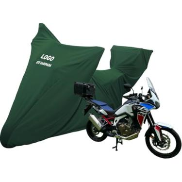 Imagem de Capa Proteção Moto Honda Crf 1000 L Africa Twin Com Bauleto (Verde)