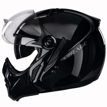 Imagem de Capacete Mirage Peels Óculos Solar Preto Brilho F21, 58