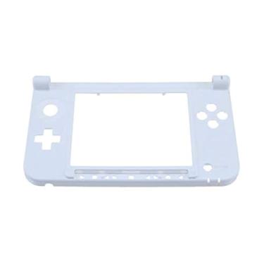 Imagem de Capa com dobradiça intermediária inferior para console de jogos 3DS XL 3DS LL branca
