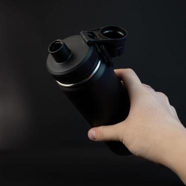 Imagem de Garrafa De Água Térmica Garrafinha Em Aço Inox Antivazamento Com Infusor 780ml (Preta)