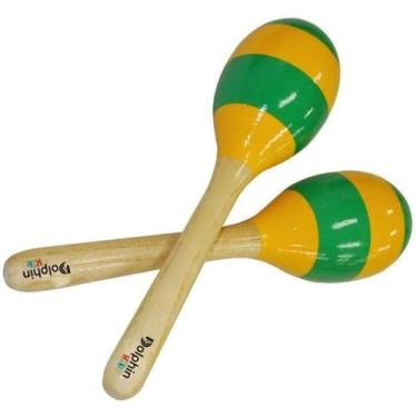 Imagem de Par De Maracas Alice Soud Eggs Ganzá Chocalho - DOLPHIN