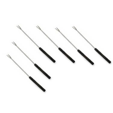 Imagem de Conjunto Swissmar de 6 garfos de fondue, Dark Wood, Meat Forks, 1