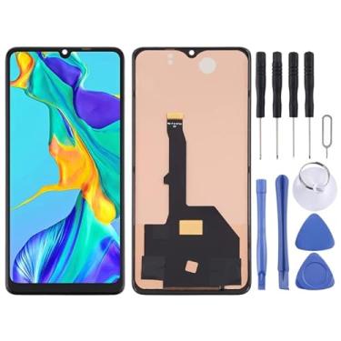 Imagem de Substituição da tela móvel Material TFT Tela LCD e Montagem Full Digitizer (no suportando identificao de impresso digital) para Huawei P30 Pro Ecrã LCD