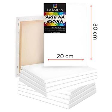 Imagem de Kit 6 Telas Artística / Escolar para Pintura 20x30cm Talento