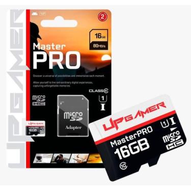 Imagem de Cartao microsd 16gb up gamer schc u1 c10 80mb