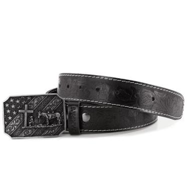 Imagem de Cinto Masculino Country Peão de Rodeio Detalhe Cavalo Sertanejo - Pamp