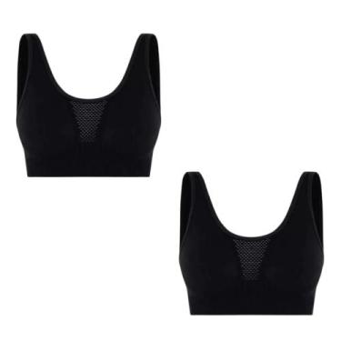 Imagem de Top Feminino Lupo Attack II Sem Costura de Alta Sustentação Sem Bojo A