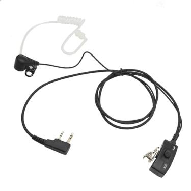 Imagem de HELETUL Fone de ouvido Walkie Talkie com microfone Vox tubo acústico fone de ouvido de ar fone de ouvido FBI vigilância PTT para Baofeng Kenwood Retevis Samcom 2 pinos K Head Intercom rádios