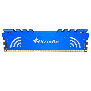 Imagem de Memória DDR3 RAM 8GB 1600MHz CL11 DIMM Wlizedle PC3-12800 240-Pin 1.5V 2Rx8 Dual Rank Channel Non-ECC Unbuffered PC Computer Sdram Sticks Module Upgrade, azul