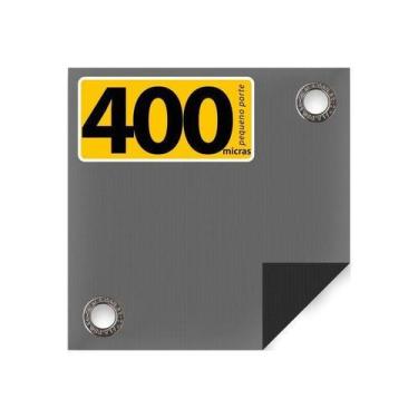 Imagem de Lona CK400 Cinza X Preta 6x4 M PVC Cobertura Estática - Cikala