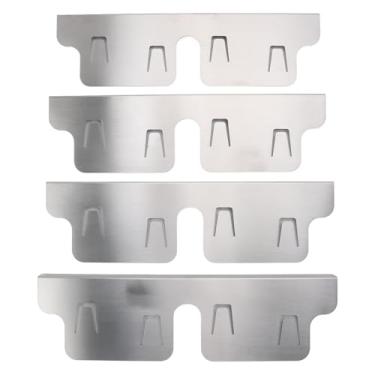 Imagem de Cubiertas de Espacio en el Mostrador de la Estufa, 4 Piezas Ajustables de 35 Cm a 70 Cm, Estufa de Acero Inoxidable, Estufa de Acero, Guardia de la Cocina, Gorro de la Cocina,