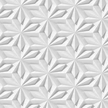 Imagem de Papel De Parede 12m Gesso Floral Geométrico Autocolante