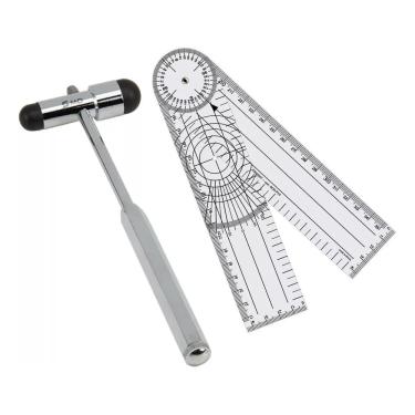 Imagem de Kit Martelo De Reflexo Buck Md + Goniômetro Grande 360°