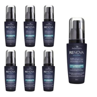 Imagem de Kit 7 Serum Facial Anti Rugas Linha Expressão Rejuvescene - Sofisticat