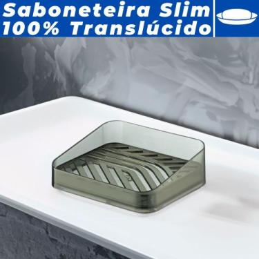 Imagem de Saboneteira Porta sabonetes Luxo Slim Translúcido Banheiro - Uz Utilid