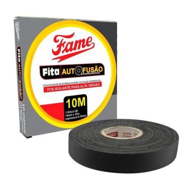 Imagem de Fita Isolante Auto Fusão 10 Metros Anti Chama Uso Geral Fame