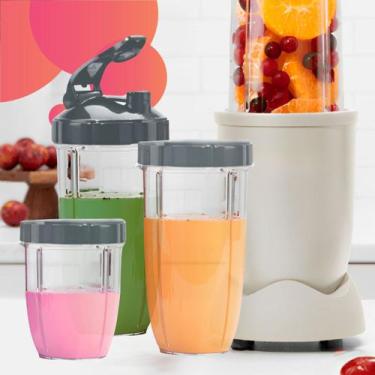 Imagem de Peças Para Nutribullet 1 Copo 530ml 1 Copo 700ml 1 Copo 940ml 2 Tampas