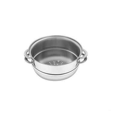 Imagem de Cozi-vapore Tramontina Solar Em Aço Inox Com Alças 20 Cm 3,2 L Tramontina