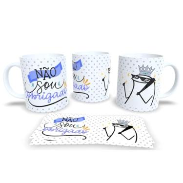Imagem de Caneca de Porcelana Personalizada Com Frases Engraçadas, Divertidas e Deboche (Não sou obrigado)