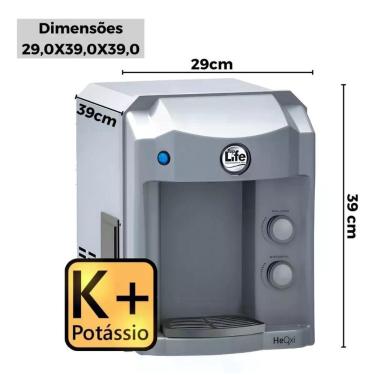 Imagem de Purificador Eletrico Heoxi K + Ph Alcalino Ozonio + Potássio