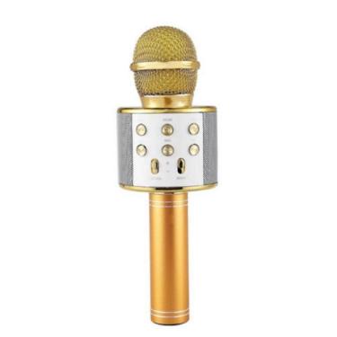 Imagem de Microfone Sem Fio Bluetooth Alto Falante Karaokê Tomate 1036