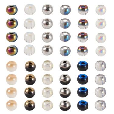 Imagem de KISSITTY 120 gramas 4 mm contas de semente de vidro de cristal redondas coloridas pequenas contas espaçadoras para colares faça-você-mesmo, pulseiras, brincos, broches, chaveiro, fabricação de joias,