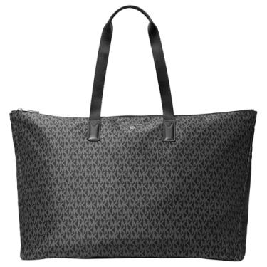 Imagem de Michael Kors Bolsa de viagem grande embalável Jet Set, Assinatura preta, One Size