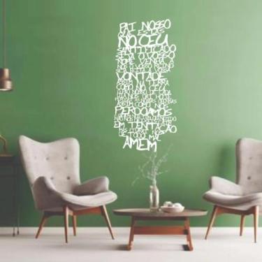 Imagem de Adesivo Pai Nosso 60x30cm Gospel Design Interiores Igreja - Gustavo So