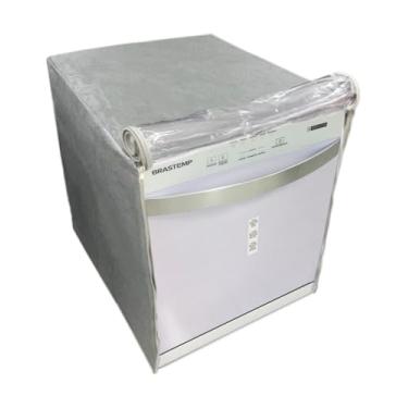 Imagem de CAPA LAVA LOUÇAS BRASTEMP 8 SERV. BFL08BB TRANSPARENTE FLEX (Cinza)