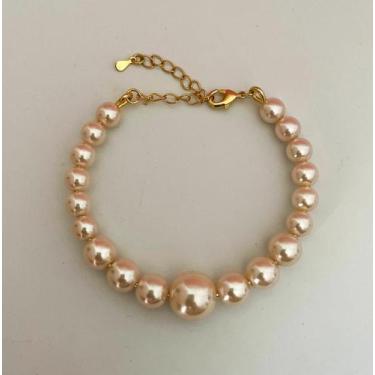 Imagem de Bracelete Perolas Banhado a Ouro 18k - Atraktiva Jóias, Único