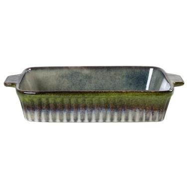 Imagem de Travessa retangular Mist em cerâmica 2,9L P38xL21,5xA6,5cm verde