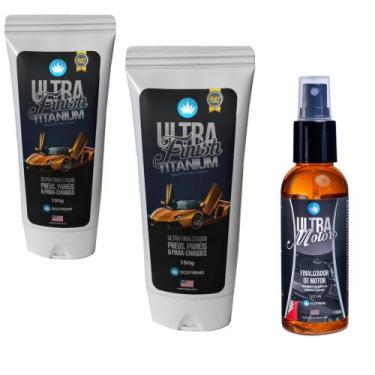 Imagem de 02 Ultra Finish Titanium E Revitalizador Finalizar De Plásticos + 01 U