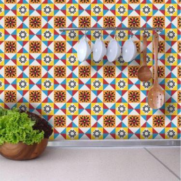 Imagem de Adesivo de Azulejo Vinil Autocolante Hidráulico Colorido 270 - Inove P