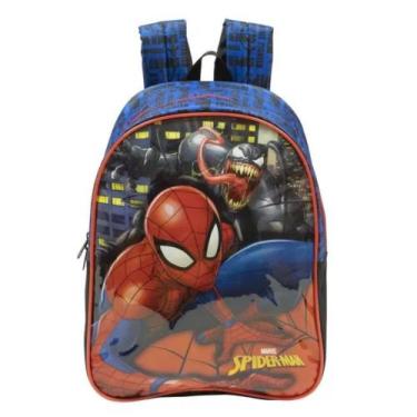 Imagem de Mochila de Costas Homem Aranha 16 Infantil Spider Man X2 AZUL - Xeryus