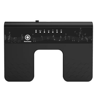 Imagem de Docooler Pedal virador de página, pedal sem fio, interruptor duplo, virador de página de música para tablets, recarregável, mãos livres, pedal antiderrapante para piano, e-book. Violino, smartphone